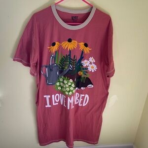 Lazy One Pink Floral 'I Love My Bed' Nightshirt